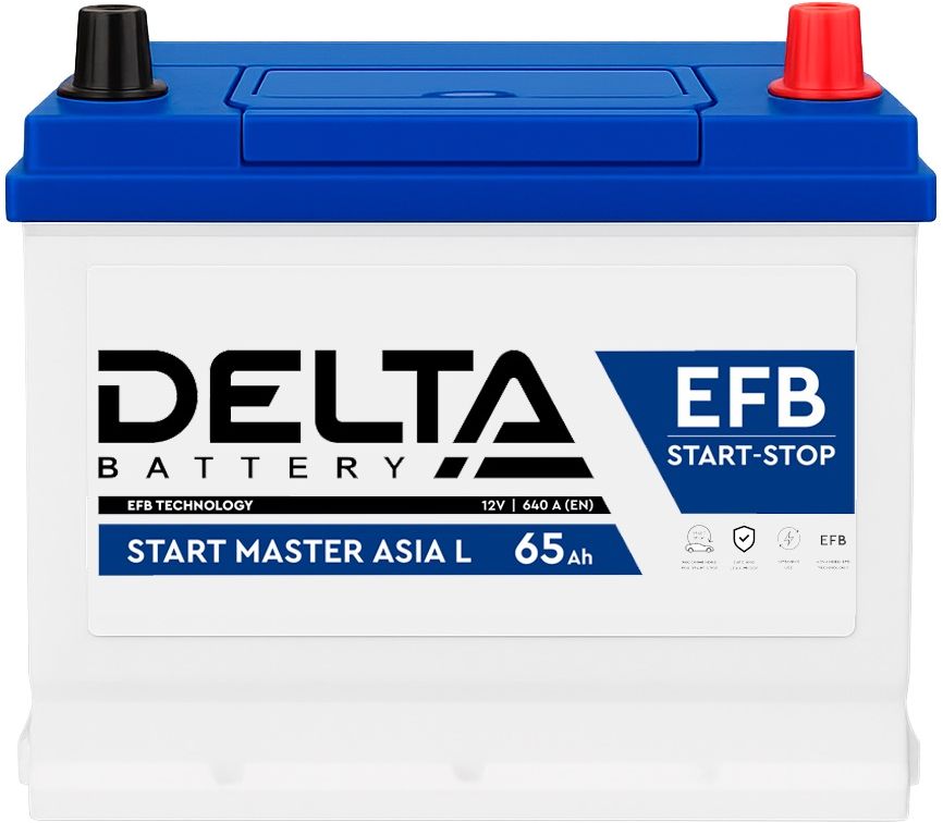 DELTA START MASTER EFB 65 Ah Asia (с бортом) L