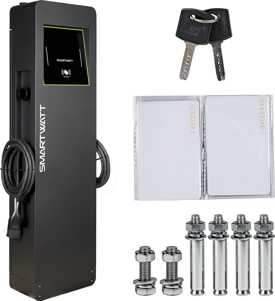 SMARTWATT EVC AC 44K 3P CP2 Type2 GBT ST-B – 2