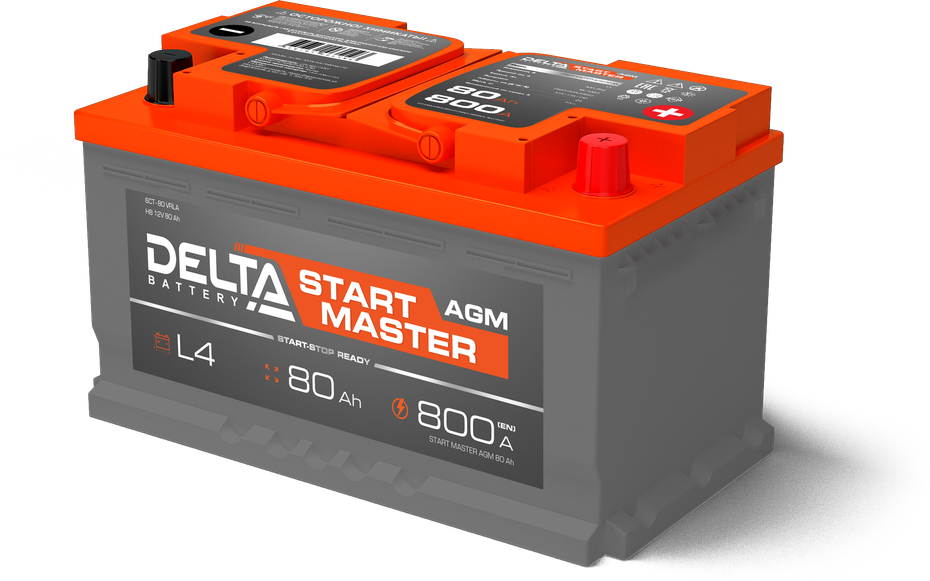 DELTA START MASTER 80 Ah AGM