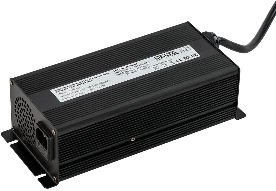 DELTA LFP Charger 24V 20A Anderson SB120A Red 25 мм